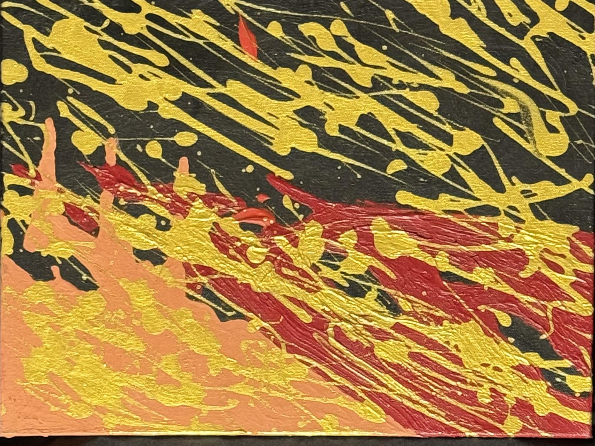 Corona Eruption in Bloom Red — artwork by David Thomas Hardy