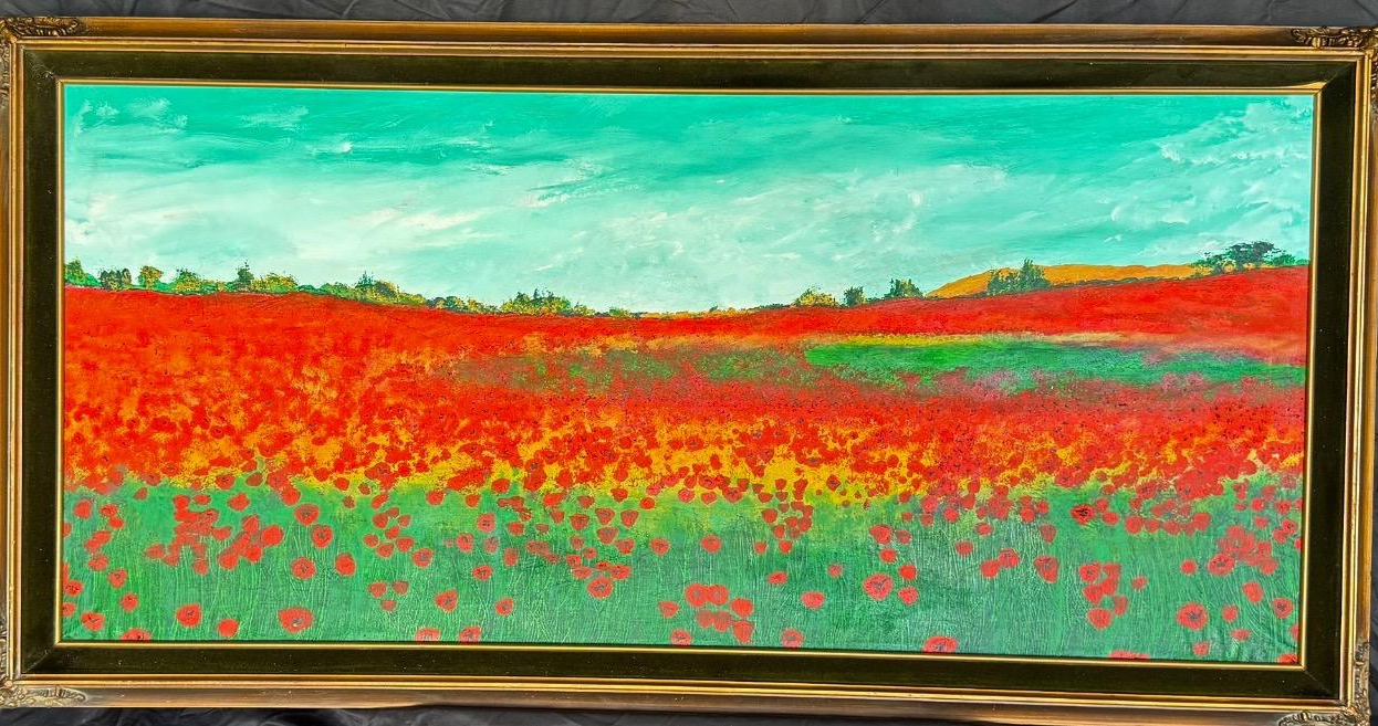 Dancing Poppies Field — artwork by David Thomas Hardy