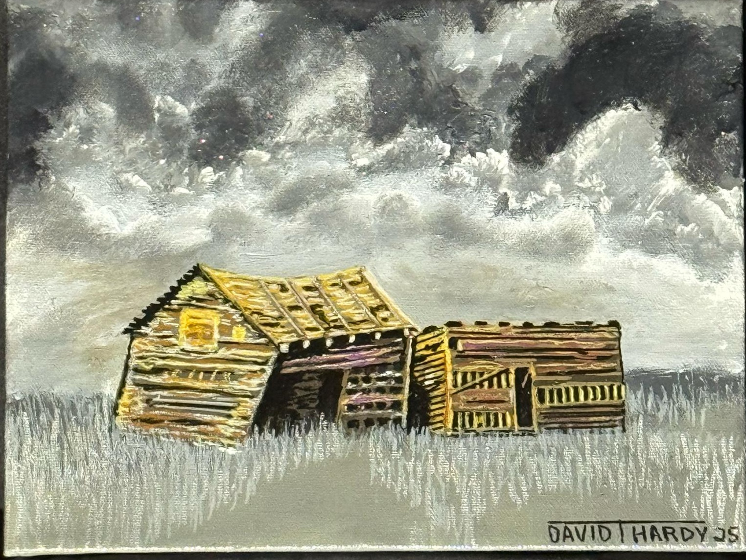 Golden Bones of a Barn — artwork by David Thomas Hardy
