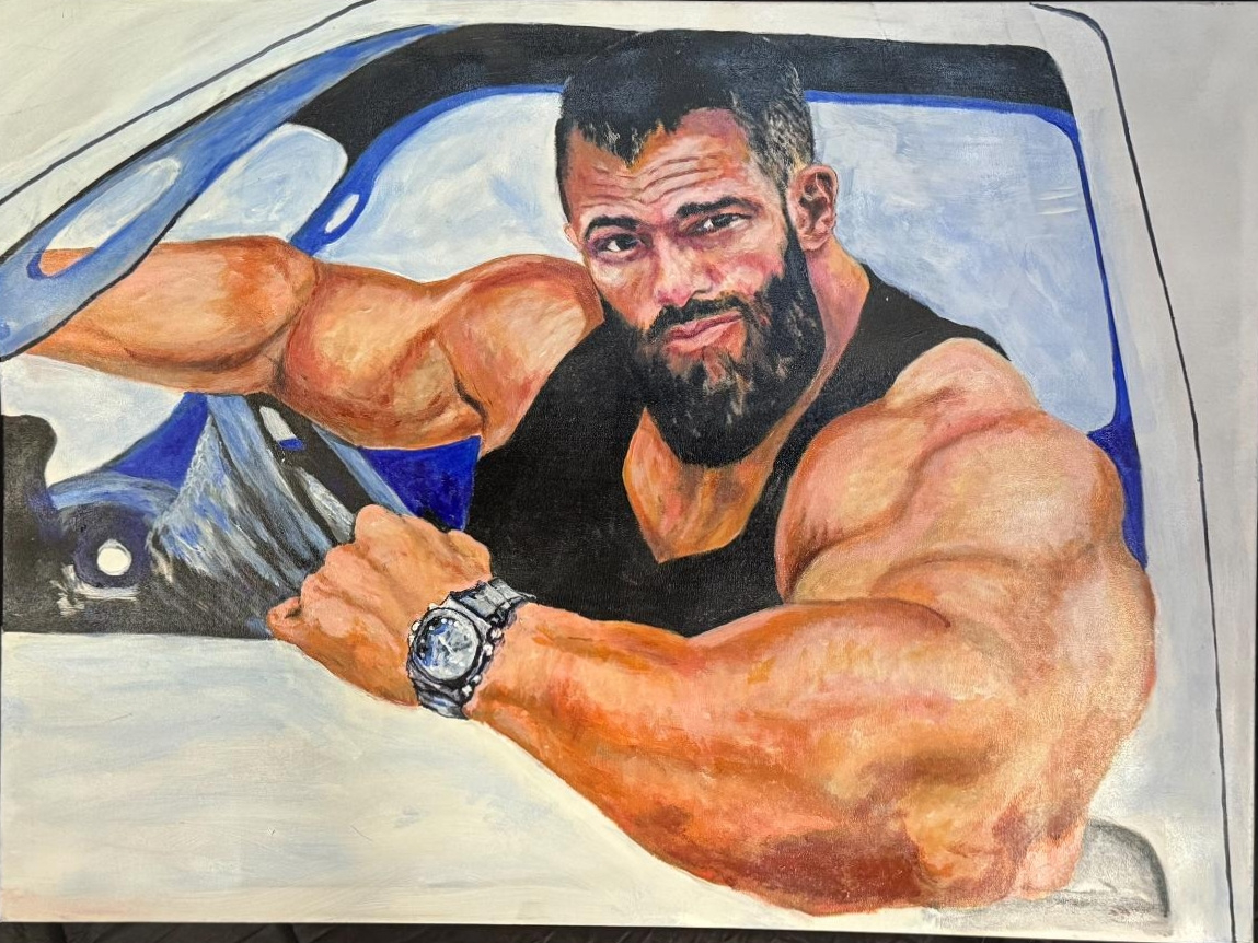 Muscle Trucker — artwork by David Thomas Hardy