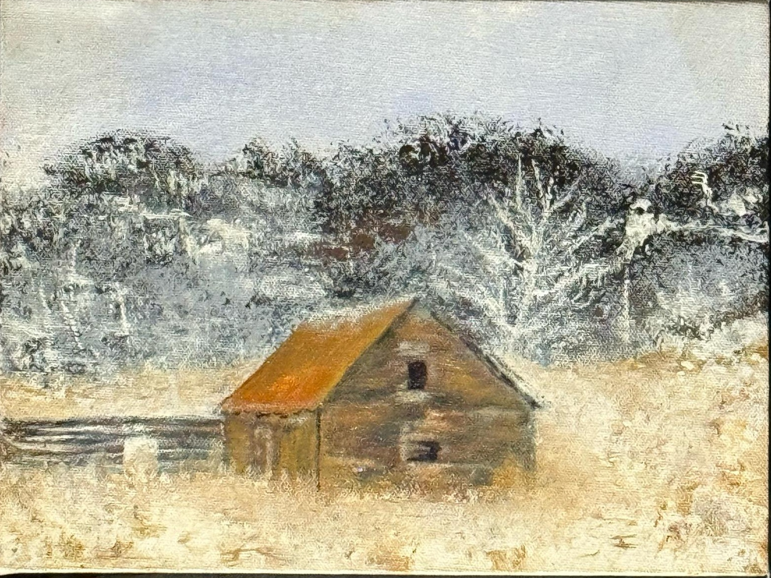 Snow Light on Old Timber Dreams — artwork by David Thomas Hardy