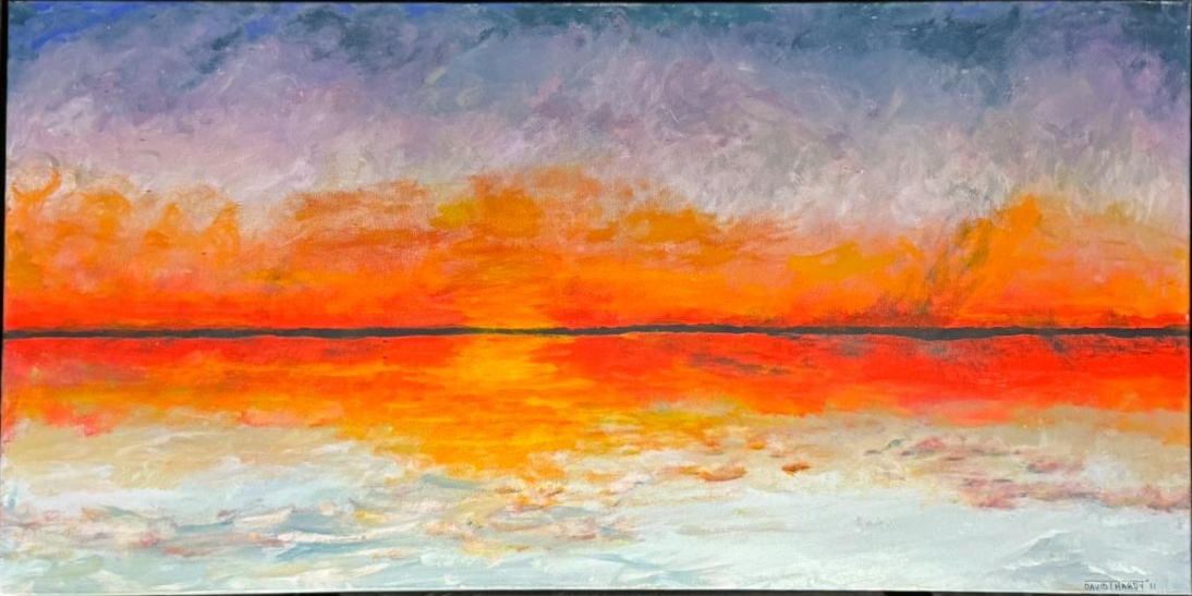 Where the Sky Meets Flame — artwork by David Thomas Hardy