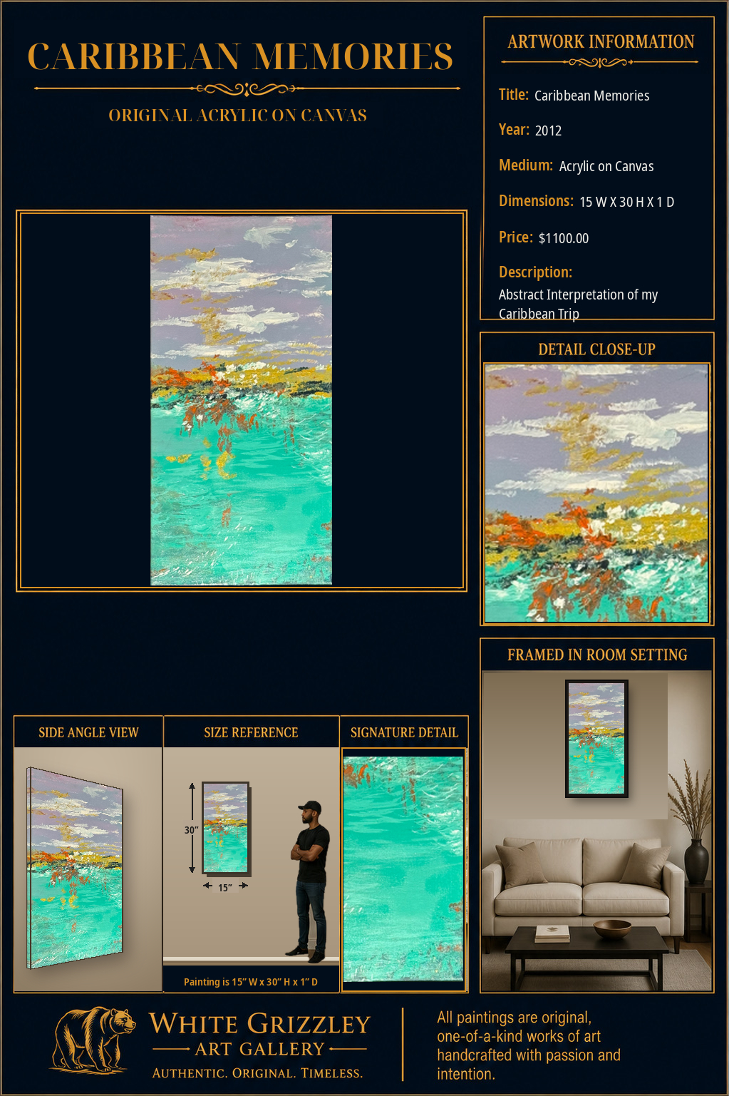 White Grizzley Art collector presentation for Caribbean Memories