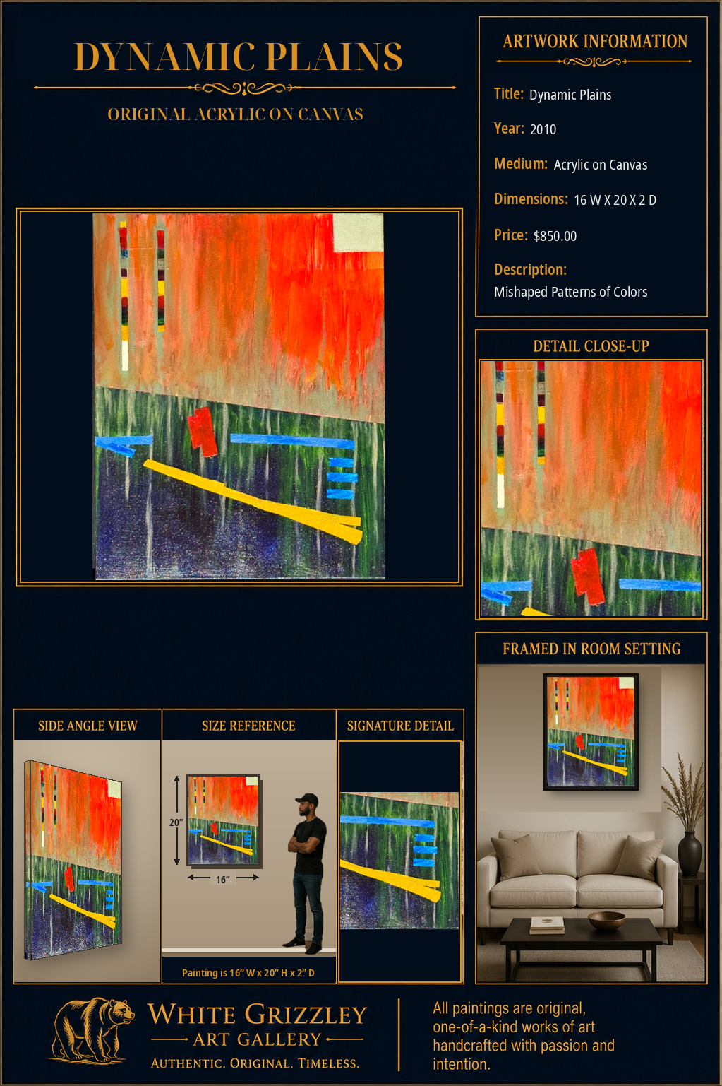 White Grizzley Art collector presentation for Dynamic Plains